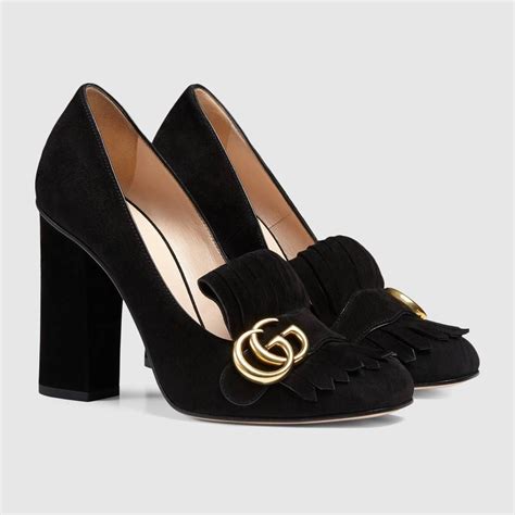 gucci suede heels|men's gucci double g shoes.